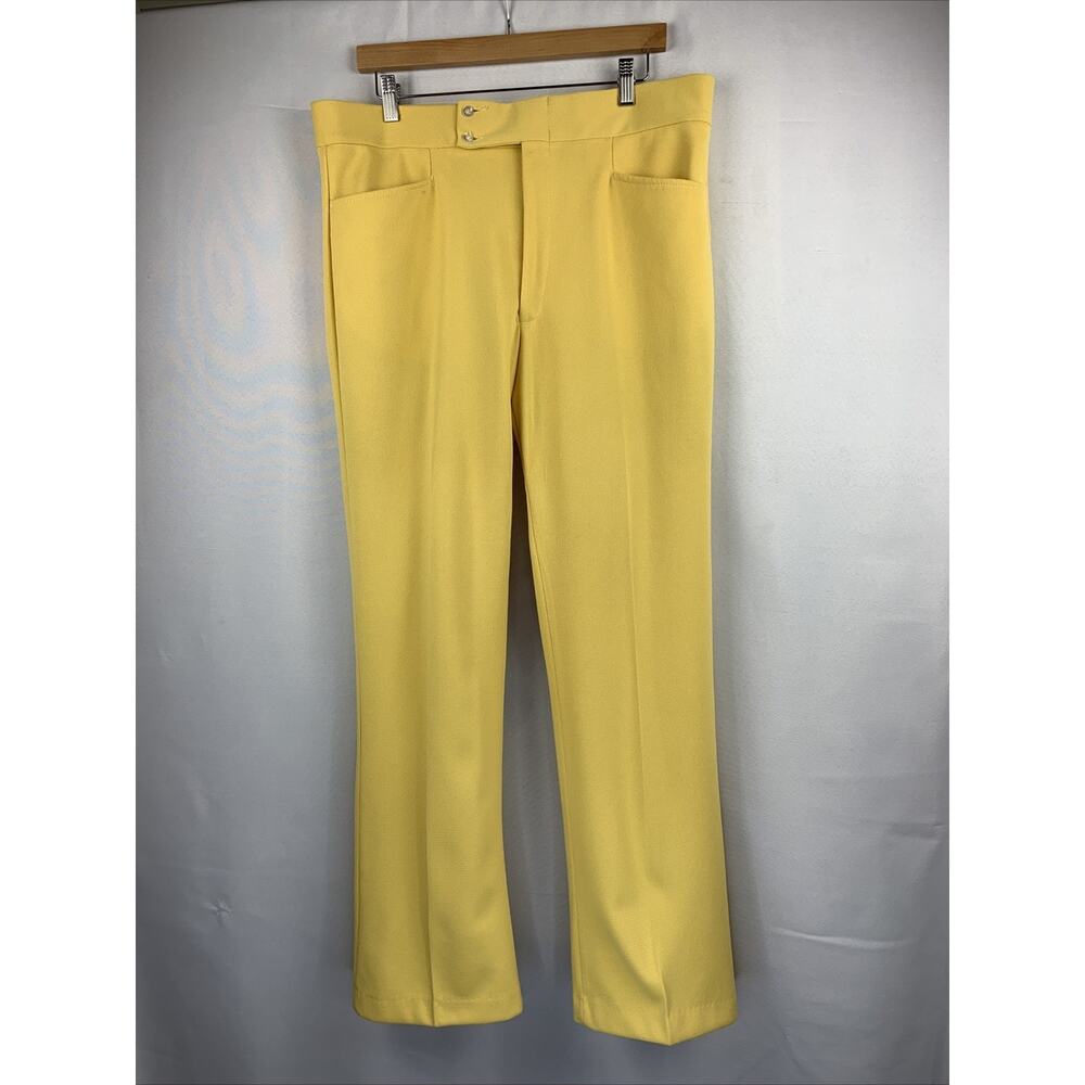 Men’s King Road Vintage Yellow Dress Pants - Size 36